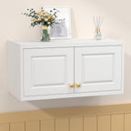UNICOLY 15.74" H Wall Mounted Storage Cabinet, Kitchen Pantry Cabinet, Small Hanging Cabinet for Dining Room, Bathroom, Laundry Room Alacena para Cocina, Assembly Required, White