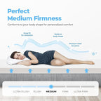 Neo Sleep 8 Inch Full Cooling Gel Memory Foam Mattress Medium Firm CertiPUR-US Certified Foam, Mattress in a Box Enhanced Pressure Relief Removable Soft Cover No Fiberglass (Full, 8 in)
