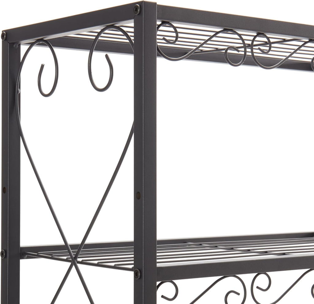 Queen Bed e with 2 Nightstands Headboards with Storage Cabinet, Headboard with Shelves, Bookcase Headboard Queen Easy Assembly for Bedroom Iron and Wood Rustic Brown