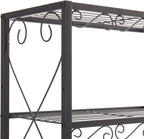 Queen Bed e with 2 Nightstands Headboards with Storage Cabinet, Headboard with Shelves, Bookcase Headboard Queen Easy Assembly for Bedroom Iron and Wood Rustic Brown