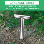 Hand Dibber, Seed Dibber, Bulb Planter Tool, Seed Planter Tool, Hole Digger for Plant Labels, for Self Watering Stakes, Hand Held Bulb Planter for Tulip Daffodil Crocus Garden Tool