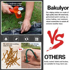 Bakulyor 50Pcs Circle Top Landscape Staples, 6 Inch Garden Stake 9 Gauge Galvanized Landscape Fabric Stakes, Heavy Duty Yard Ground Pins for Outdoor Gardening Weed Barrier Sod Fabric - Silver 6"