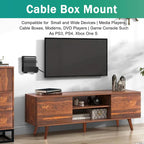 Cable Box Mount, Adjustable Wall Mount for Small and Wide Devices- 1 PCS | Modem Mount,Wall Mount Bracket Compatible for Cable Boxes, Modems, DVD Players,PS3, PS4, Xbox One S