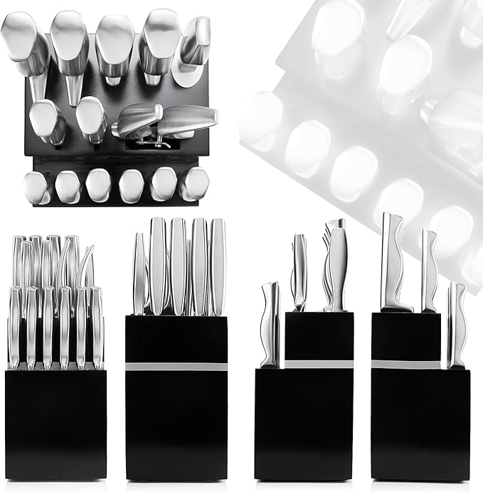 15-Piece Ultra Sharp Kitchen Knife Set with Wooden Block