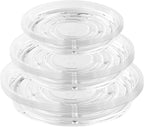 21 Pack Clear Plastic Plant Saucer Drip Trays (6 inch /8 inch /10 inch) Plant Plate Dish for Indoor Flower Pots and Planters, Bulk