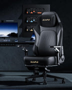 AutoFull M6 Gaming Chair, Ergonomic Office Chair with Ventilated Heating, AUTO Dynamic Tracking Lumbar Support, 6D Adjustable Armrests and Footrest