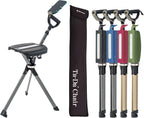STEP2GOLD Ta-Da Chair Series 2 PRO, Portable Trekking Hiking Pole, Folding Walking Stick with Seat, Walking Cane with Chair, Foldable Chair, Lightweight Aluminum, Easy Carry and Storage, Anti-Slip