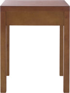 SAFAVIEH Home Collection - Kannie Dark Oak Accent Table, 1 Drawer Side Table, Scalloped Apron Detail, Fully Assembled (ACC6614A)
