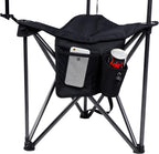 Portal Extra Large Quick Folding Tripod Stool with Backrest Fishing Camping Chair with Carry Strap
