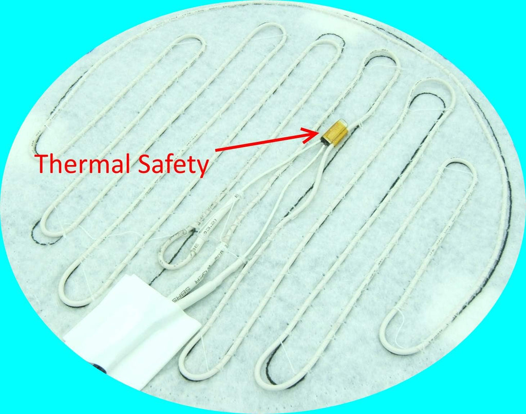 Brewing & Fermentation Heat Pad for Homebrew Beer & Wine Fermenting 120VAC 12 or 25 Watt Heating Mat: Safe for Plastic/Glass Carboy Fermentors w/Heater Temp Strips (10" - 12 Watts (Black))