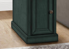 Monarch Specialties I 3992 Accent Table, End, Side Table, Nightstand, Antique Blue Veneer, Traditional