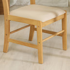 Fuji Boeki 93004 Dining Chair, Natural, Natural Wood, Malt