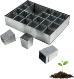 Kings County Tools Seed Starter Tray - Galvanized Steel Metal Seedling Tray with 24 Plant Starter Pots for Planting Seeds-Germination Kit for Sprouting, Greenhouse Accessories and Gardening Gifts