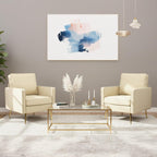 VINGLI Faux Leather Accent Chairs Set of 2 with Gold Legs for Living Room | Brown Armchair, Thick Foam Cushion, Durable Faux Leather PU, Sturdy 380 LB Frame, Elegant Gold Legs, Compact Modern Design
