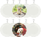 10 Pack Sublimation Wind Spinner Blanks 6 Inch Wind Spinners Sublimation Blanks 3D Aluminum Metal Wind Spinners for Yard and Garden Indoor Outdoor Window Porch Decoration Round (10 Pcs 6 Inch)