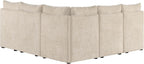 CHITA Breakfast Nook Bench with Storage, Upholstered Dining Bench with Back, Corner Kitchen & Dining Banquette Seating Nook, Dining Settee, L Shaped 5 Seats, Fabric in Khaki