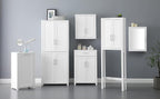 Crosley Furniture Savannah 2-Piece Pantry Storage Cabinet Set with Shelves, Kitchen, Dining, or Laundry Room, White
