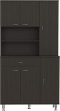 Kitchen Pantry Piacenza, Kitchen, Black