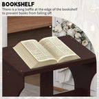 Prayer Kneeler, Wooden Prayer Bench Stool with Shelf and Cushion, Padded Kneeler Shelf for Kneeling at Home, Church Prayer Bench Stool Table