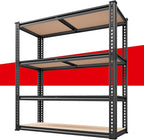 REIBII 40" W Garage Shelving 2000LBS Storage Shelves Adjustable Metal Shelving 4 Tier Metal Shelves Pantry Shelf for Closet Basement Kitchen 40" W x 19.7''D x 60''H