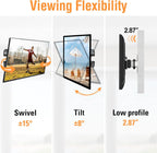 ELIVED Small TV Monitor Mount for 13-30" Screens, VESA 100x100, 33 Lbs Load | Adjustable tilt & swivel bracket, single stud center mounting, compatible with LED LCD OLED small screens