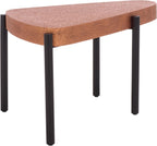 SAFAVIEH Home Collection - Sado Triangular Iron Accent Table in Brown & Black Finish, Mid-Century Modern Side Table (ACC3241A)