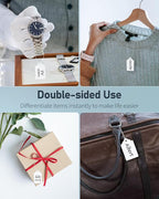 Uniclife 500 Pcs Writable Price Labels 1.8 Inch White Marking Tags with Strings, 1.8" x 1.05"