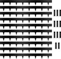 Worth Garden 10-Pack Galvanized Steel Landscape Lawn Edging - 4.5in H Black Powder Coated Bendable Metal Strips - Hammer-in Edging Border w/ 11 Clips - Yard Pathway Divider (33Ft Total)