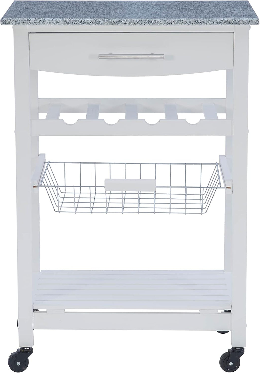Linon Kitchen Island, White, 22.88 x 15.75 x 33.88