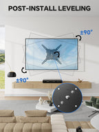 Simple Trending TV Wall Mount Full Motion for 26" to 60" TVs and Flat Panels, TV Motion Bracket Swivel Tilt Extension Rotation Max VESA 400x400mm up to 77lbs, Black