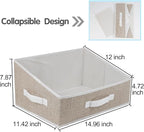 6 Pack Closet Storage Bins for Shelves, Shelf Baskets for Organization,Closet Organizers and Storage,Trapezoid Storage Bin Closet Shelf Organizer for Clothes,Toys,Towel,Book,Baby Clothing (6PC-Coffee)