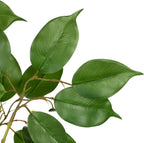 Ficus Leaves Artificial Branches 41.3" Faux Ficus Tree Branches Fake Greenery Plant Spray for Tree DIY Arch Wedding Bouquet Wreath Wall Decor - 3PCS