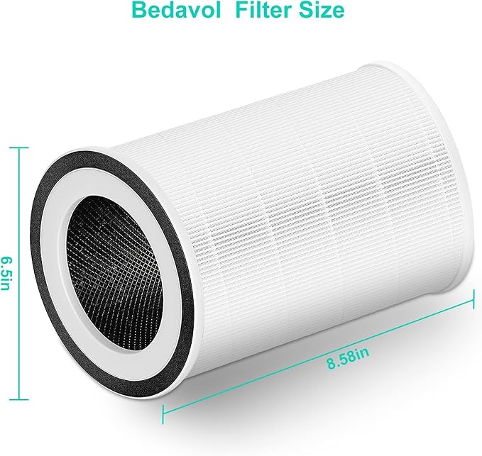 2 Pack for Afloia Filter Replacement, Compatible with Afloia KILO, KILOPRO, MIRO, MIRO PRO, and MORENTO KILO, True 360° 3-Stage Filtration