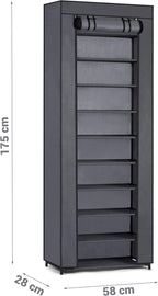 Wardrobe, graphite, 28 x 58 x 175 cm