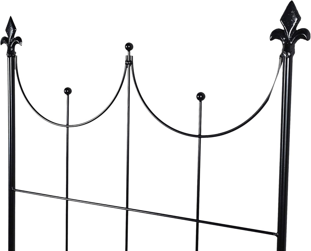 OUTOUR Larger Garden Trellis Plant Support Wire Lattice Grid Panel Stake Fence, 70"x20", for Climbing Plants, Potted Vines Vegetables Vining Flowers Ivy Roses Clematis, Lawn Backyard Patio, Black