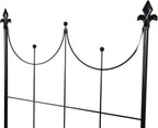 OUTOUR Larger Garden Trellis Plant Support Wire Lattice Grid Panel Stake Fence, 70"x20", for Climbing Plants, Potted Vines Vegetables Vining Flowers Ivy Roses Clematis, Lawn Backyard Patio, Black
