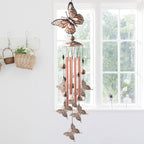 Butterfly Wind Chimes, Gift for Grandma,Birthday Gifts for mom for Daughter,Friend Gift, Aunt, Women,Gardening Decoration for Mother's Day,Christmas, Thanksgiving, Father's Day, Birthday