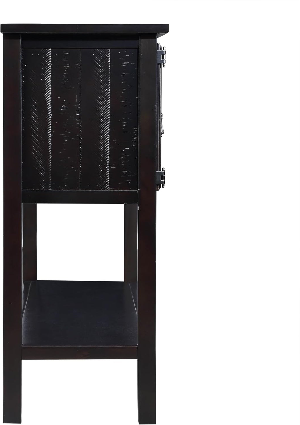 Knocbel Vintage Console Table with 2 Drawers, 2 Storage Cabinets and Bottom Open Shelf, Entryway Hallway Sofa Table Dining Room Buffet Sideboard, 48" W x 14" D x 34" H (Espresso)