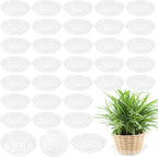 Plant Saucer 40 Pack Plant Trays for Pots 8 Inch Plastic Plant Saucers for Outdoors and Indoors Clear Drip Trays for Potted Plants Flower Pot Plates to Catch Water Plant Drainage Dishes No Holes