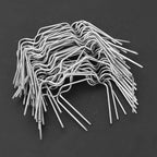 Mumusuki 50 Pack Stainless Steel Greenhouse Clips, Rust Proof Spring Clamps for Plexiglass Panels, Universal W Glazing Clips Tool, No Drilling Installation