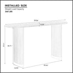 59.06" Narrow Console Table for Living Room with Unique Stainless Steel Legs Design,Modern Design MDF Entryway Entrance Sofa Table for Hallway,Apartment,Brown
