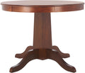 SAFAVIEH Home Collection - Sergio Rustic Cafe Brown Round Dining Table, Traditional Pedestal Design, Seats up to 4 (DTB9215A)