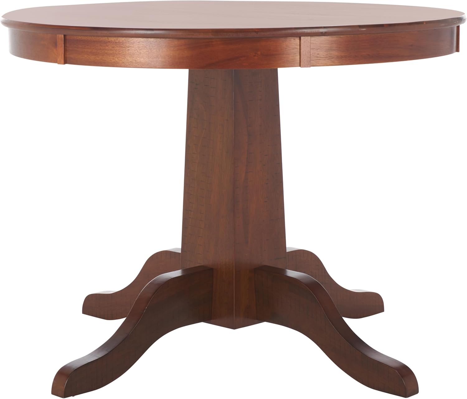 SAFAVIEH Home Collection - Sergio Rustic Cafe Brown Round Dining Table, Traditional Pedestal Design, Seats up to 4 (DTB9215A)