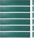 Landscape Edging Kit, Galvanized Steel Edging Landscape Lawn Edging Powder for Lawn Yard, Coated Bendable Metal Strips, No-Dig Hammer-in Edging Border w/Clips (8 INCH 6 PCS, Turquoise)