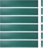 Landscape Edging Kit, Galvanized Steel Edging Landscape Lawn Edging Powder for Lawn Yard, Coated Bendable Metal Strips, No-Dig Hammer-in Edging Border w/Clips (8 INCH 6 PCS, Turquoise)