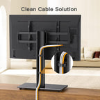 Swivel Universal TV Stand Base for 50-75 Inch LCD OLED Flat/Curved Screen TVs-Height Adjustable/Tall/Larger Table Top TV Stand Mount, Center TV Stand with Cable Management, VESA 800x400mm PGTVS14