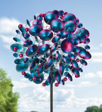 Regal Art & Gift Globe Wind Spinner – Metal Yard Decorations Outdoor | Kinetic Garden Spinner for Lawn, Pathway, or Flower Bed | Weather-Resistant Outdoor Sculpture - 32 Inch