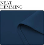 NICETOWN Bedroom Curtain Panels Blackout Draperies, Thermal Insulated Solid Grommet Blackout Curtains/Drapes (Moroccan Blue, 1 Pair, 34 by 45-inch)