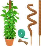 Moss Pole Monstera Plant Support – 2 Pack 28” Bendable Moss Pole Monstera Plant Support, Plant Stakes for Indoor Plants, Tall Plant Sticks Support for Climbing Plants