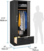 Sauder HomePlus Storage Armoire, Raven Oak Finish